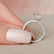  The Celine Radiant Lab Diamond Ring 18k White Gold 005 Final