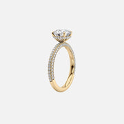  The Celine Radiant Lab Diamond Ring 18k Yellow Gold 002