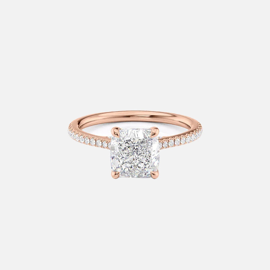 The Clara Cushion Pave Moissanite Ring - KNT - Engagement Rings, Wedding Bands & Fine Jewelry