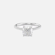 The Clara Cushion Pave Moissanite Ring - KNT - Engagement Rings, Wedding Bands & Fine Jewelry