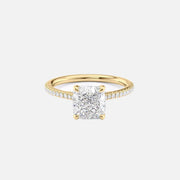 The Clara Cushion Pave Moissanite Ring - KNT - Engagement Rings, Wedding Bands & Fine Jewelry