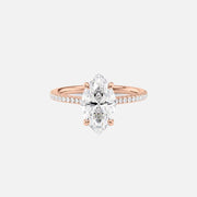 The Clara Marquise Pave Moissanite Ring - KNT - Engagement Rings, Wedding Bands & Fine Jewelry