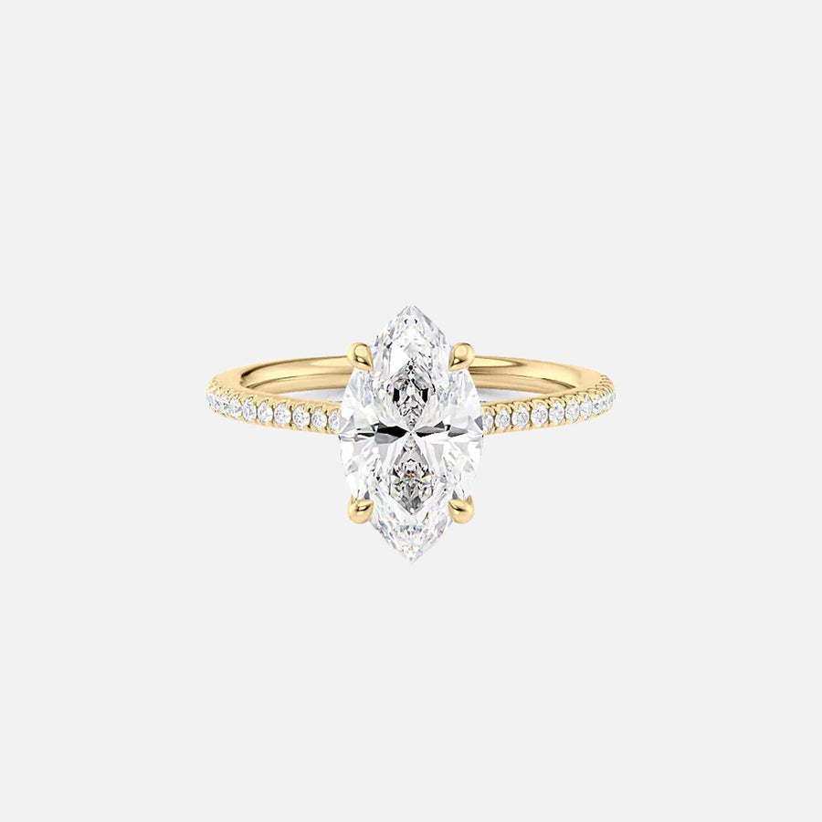 The Clara Marquise Pave Moissanite Ring - KNT - Engagement Rings, Wedding Bands & Fine Jewelry
