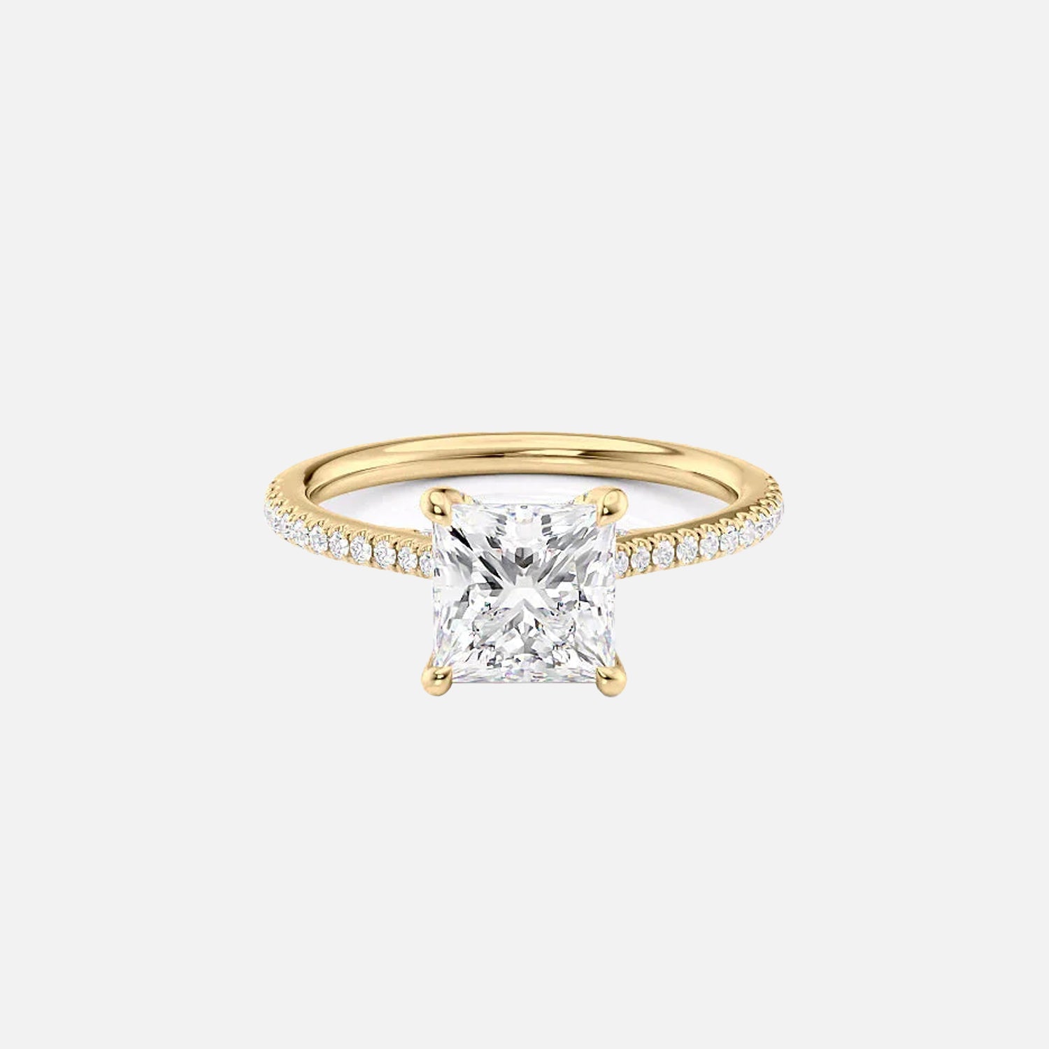 The Clara Princess Pave Moissanite Ring - KNT - Engagement Rings, Wedding Bands & Fine Jewelry