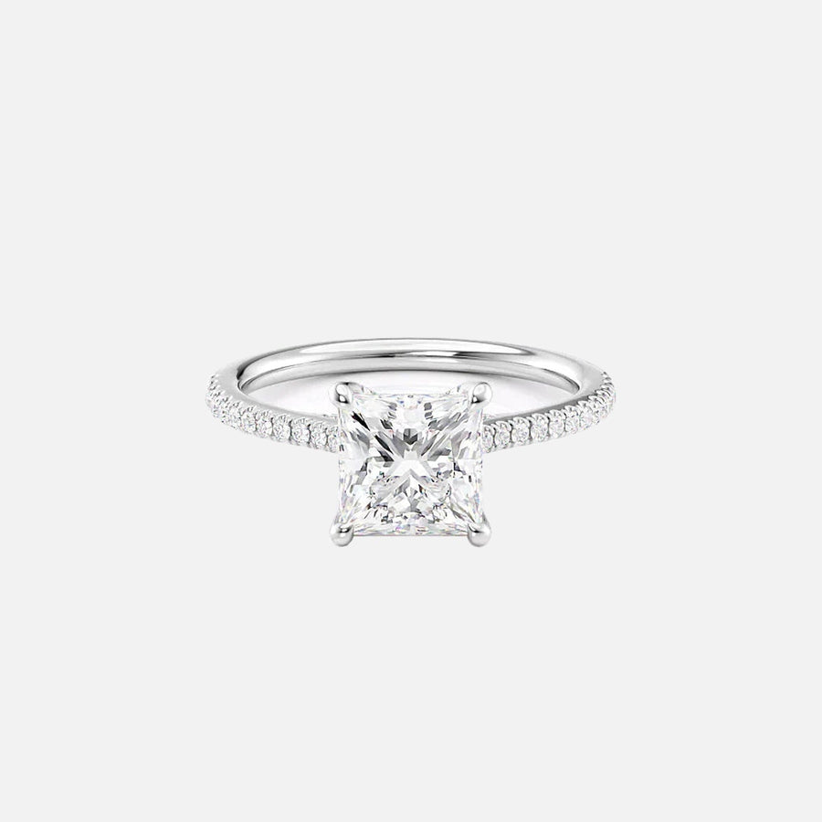 The Clara Princess Pave Moissanite Ring - KNT - Engagement Rings, Wedding Bands & Fine Jewelry
