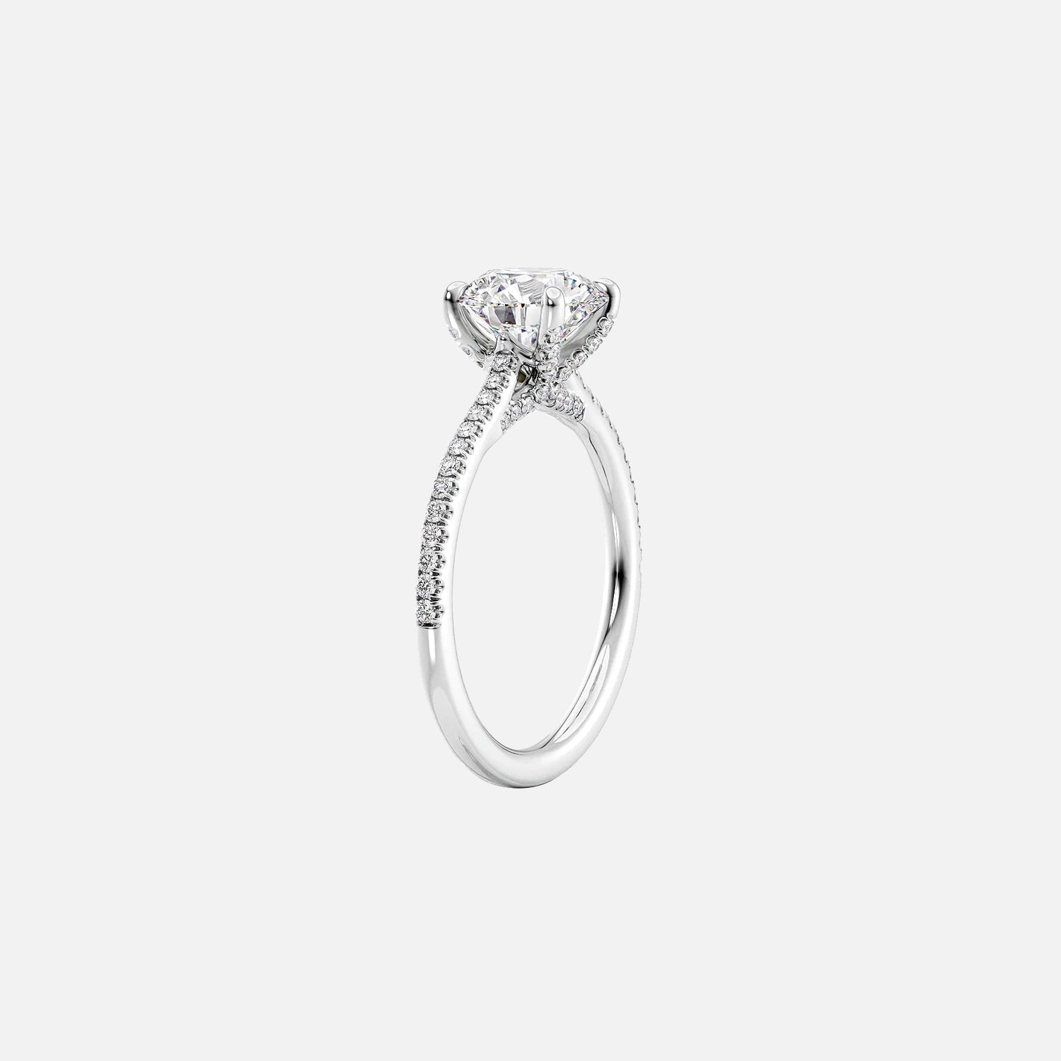 The Clara Radiant Pave Moissanite Ring - KNT - Engagement Rings, Wedding Bands & Fine Jewelry