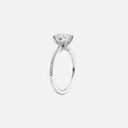 The Clara Round Pave Moissanite Ring - KNT - Engagement Rings, Wedding Bands & Fine Jewelry