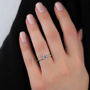 The Clara Round Pave Moissanite Ring - KNT - Engagement Rings, Wedding Bands & Fine Jewelry