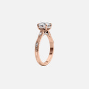  The Claudia Marquise Lab Diamond Ring 18k Rose Gold 002