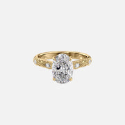 The Claudia Oval Lab Diamond Ring 14k Yellow Gold 001