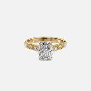  The Claudia Radiant Lab Diamond Ring 18k Yellow Gold 001