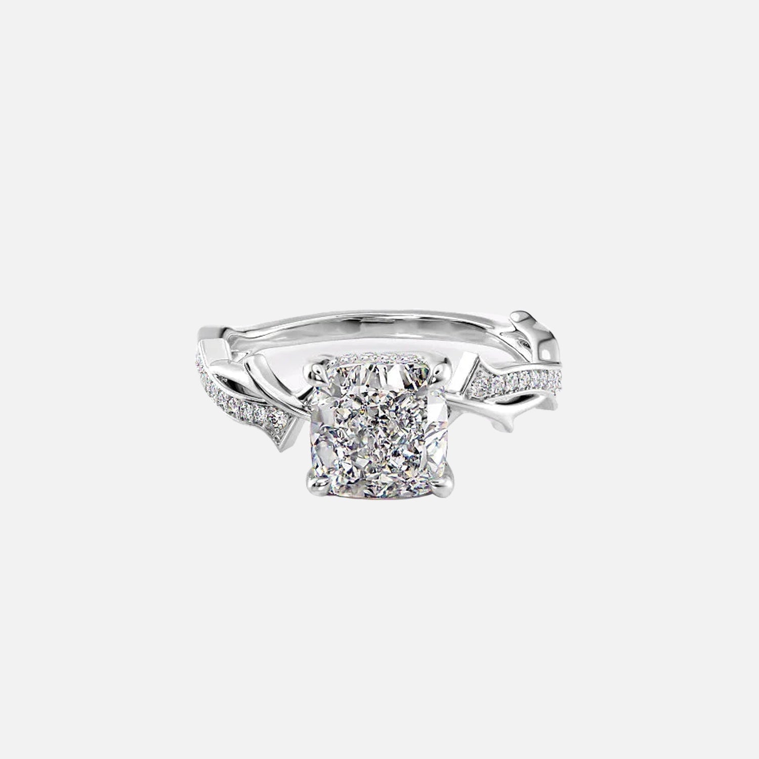 The Coco Cushion Pave Moissanite Ring - KNT - Engagement Rings, Wedding Bands & Fine Jewelry