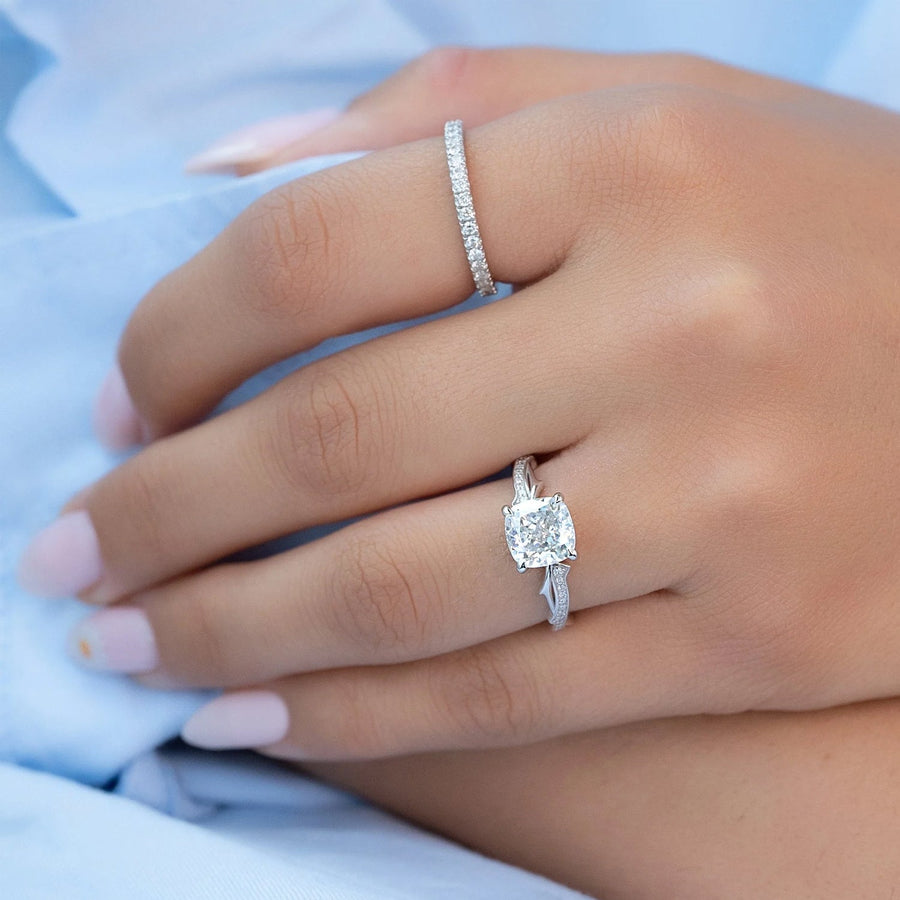 The Coco Cushion Pave Moissanite Ring - KNT - Engagement Rings, Wedding Bands & Fine Jewelry