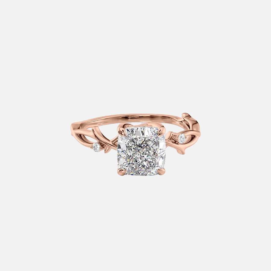 The Coco Cushion Side Stone Moissanite Ring - KNT - Engagement Rings, Wedding Bands & Fine Jewelry