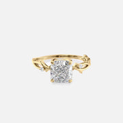 The Coco Cushion Side Stone Moissanite Ring - KNT - Engagement Rings, Wedding Bands & Fine Jewelry