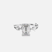 The Coco Emerald Side Stone Moissanite Ring - KNT - Engagement Rings, Wedding Bands & Fine Jewelry