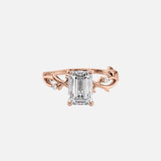 The Coco Emerald Side Stone Moissanite Ring - KNT - Engagement Rings, Wedding Bands & Fine Jewelry