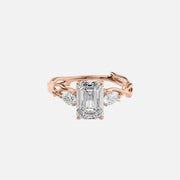 The Coco Emerald Three Stone Moissanite Ring - KNT - Engagement Rings, Wedding Bands & Fine Jewelry