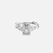 The Coco Emerald Three Stone Moissanite Ring - KNT - Engagement Rings, Wedding Bands & Fine Jewelry