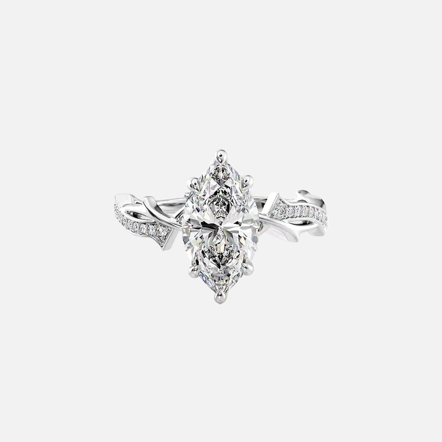 The Coco Marquise Pave Moissanite Ring - KNT - Engagement Rings, Wedding Bands & Fine Jewelry