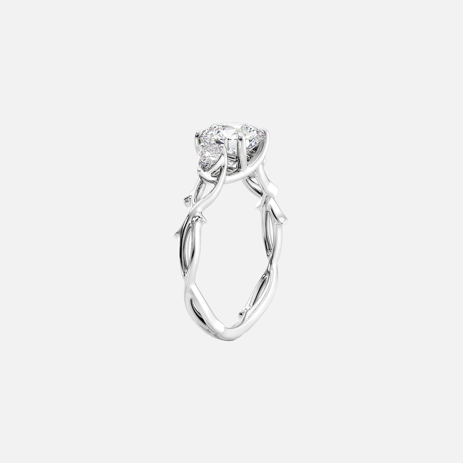 The Coco Marquise Three Stone Moissanite Ring - KNT - Engagement Rings, Wedding Bands & Fine Jewelry