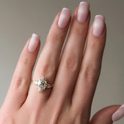 The Coco Marquise Three Stone Moissanite Ring - KNT - Engagement Rings, Wedding Bands & Fine Jewelry