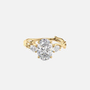 The Coco Oval Three Stone Moissanite Ring - KNT - Engagement Rings, Wedding Bands & Fine Jewelry