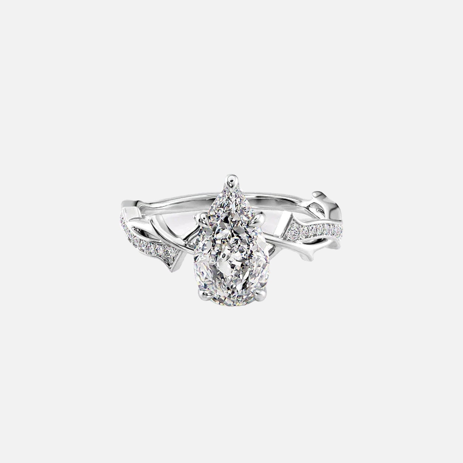 The Coco Pear Pave Moissanite Ring - KNT - Engagement Rings, Wedding Bands & Fine Jewelry