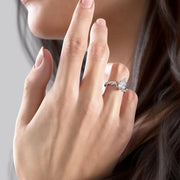 The Coco Pear Pave Moissanite Ring - KNT - Engagement Rings, Wedding Bands & Fine Jewelry