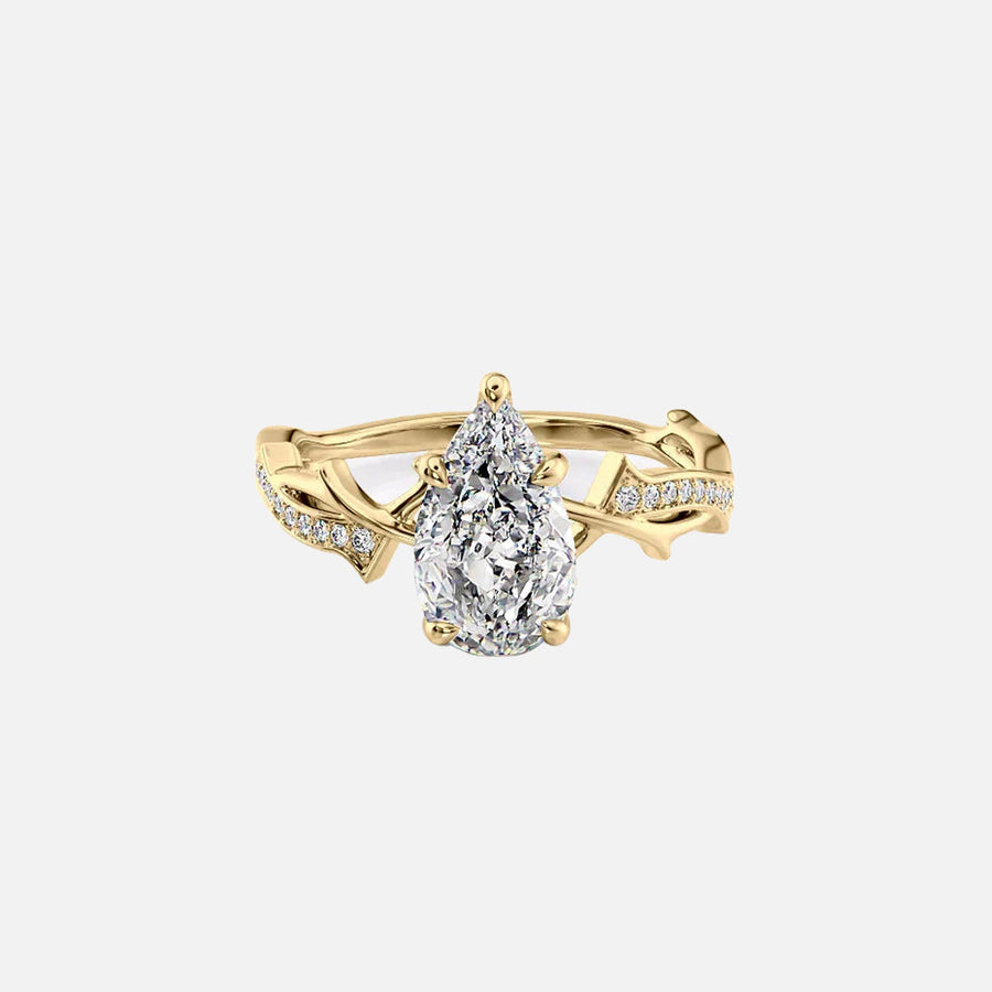 The Coco Pear Pave Moissanite Ring - KNT - Engagement Rings, Wedding Bands & Fine Jewelry