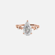 The Coco Pear Side Stone Moissanite Ring - KNT - Engagement Rings, Wedding Bands & Fine Jewelry