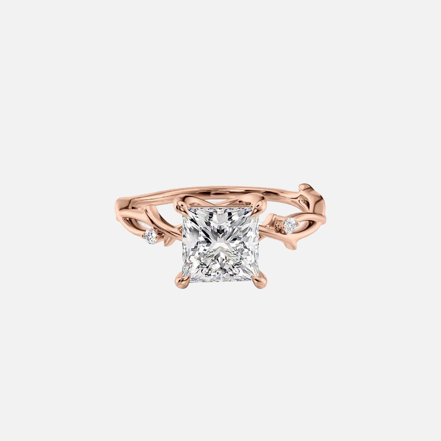 The Coco Princess Side Stone Moissanite Ring - KNT - Engagement Rings, Wedding Bands & Fine Jewelry