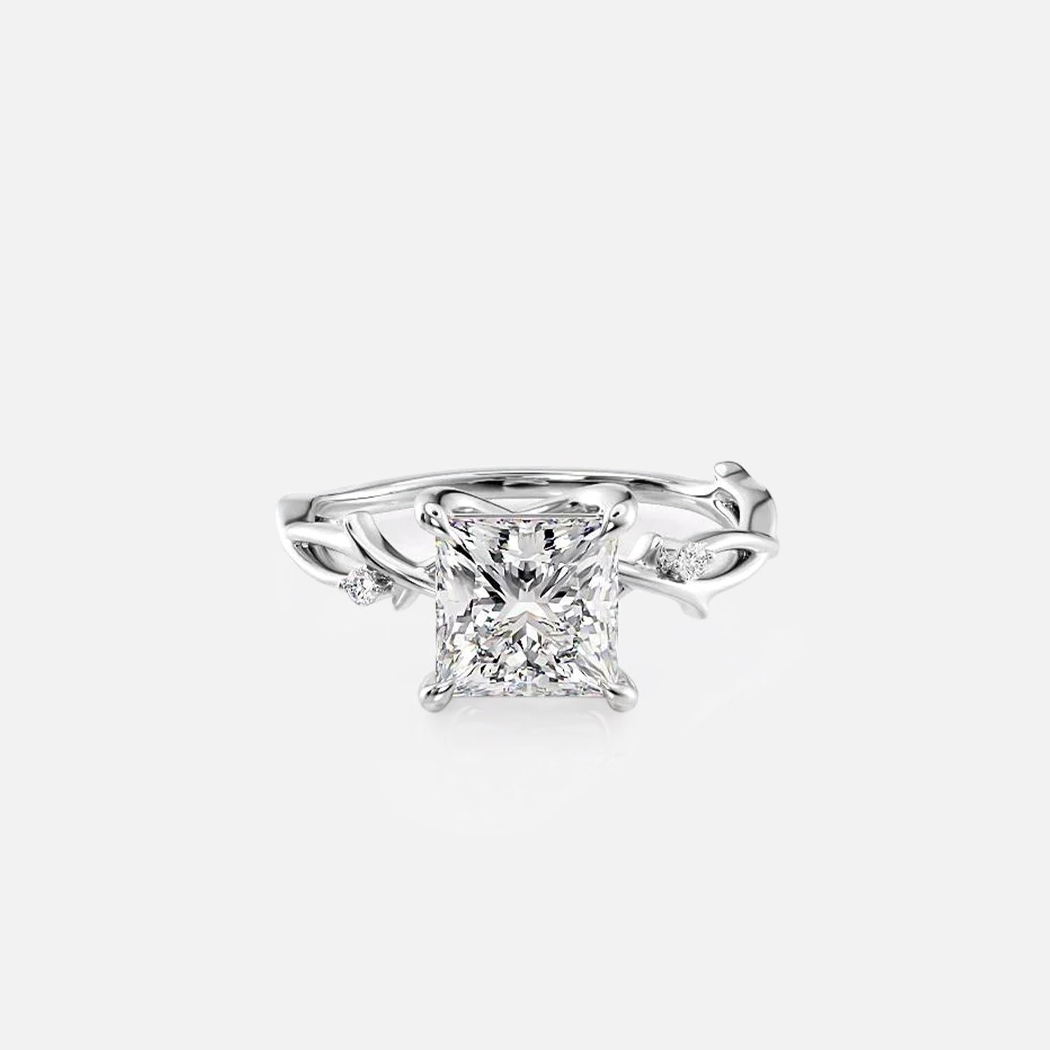 The Coco Princess Side Stone Moissanite Ring - KNT - Engagement Rings, Wedding Bands & Fine Jewelry