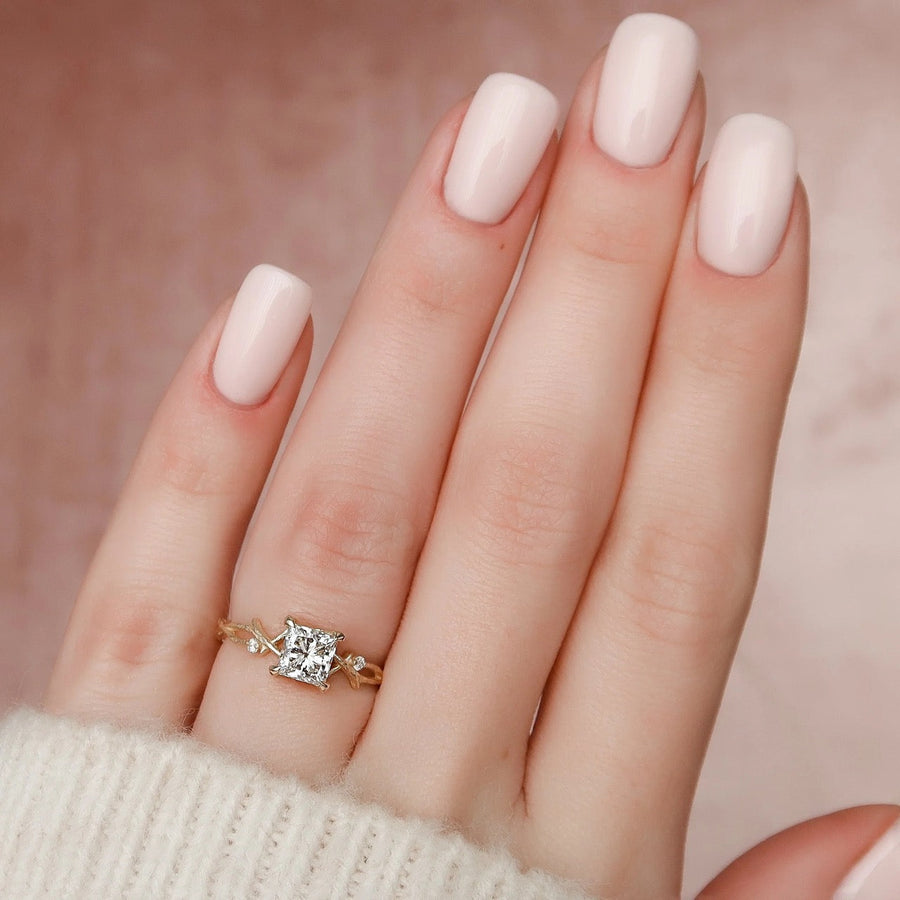 The Coco Princess Side Stone Moissanite Ring - KNT - Engagement Rings, Wedding Bands & Fine Jewelry