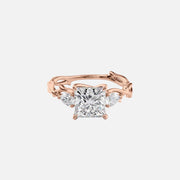 The Coco Princess Three Stone Moissanite Ring - KNT - Engagement Rings, Wedding Bands & Fine Jewelry