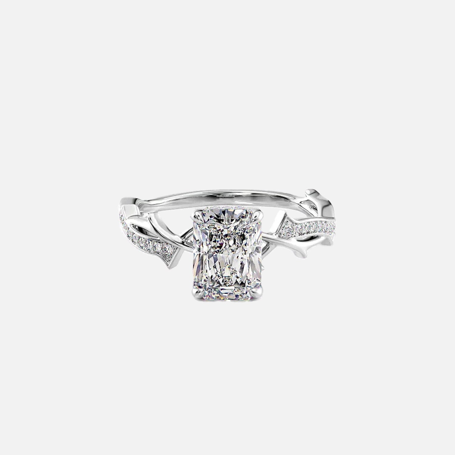 The Coco Radiant Pave Moissanite Ring - KNT - Engagement Rings, Wedding Bands & Fine Jewelry