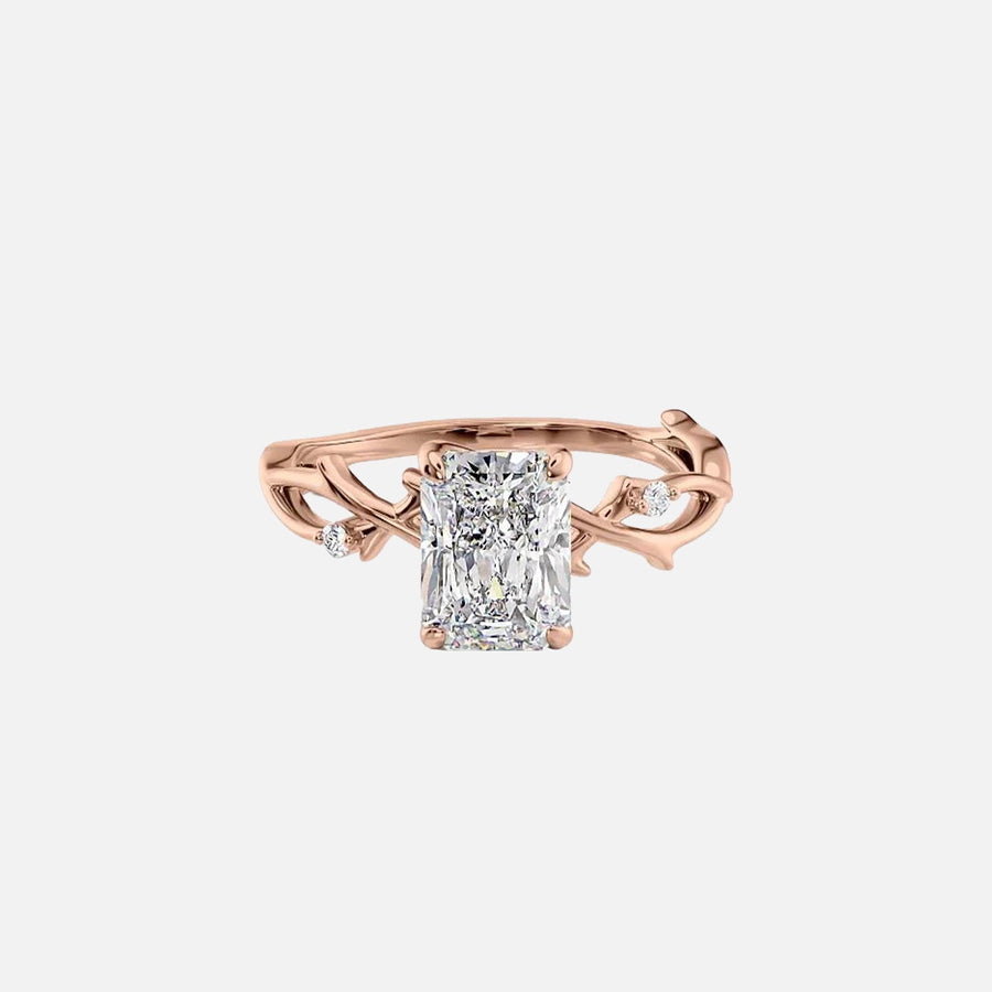 The Coco Radiant Side Stone Moissanite Ring - KNT - Engagement Rings, Wedding Bands & Fine Jewelry