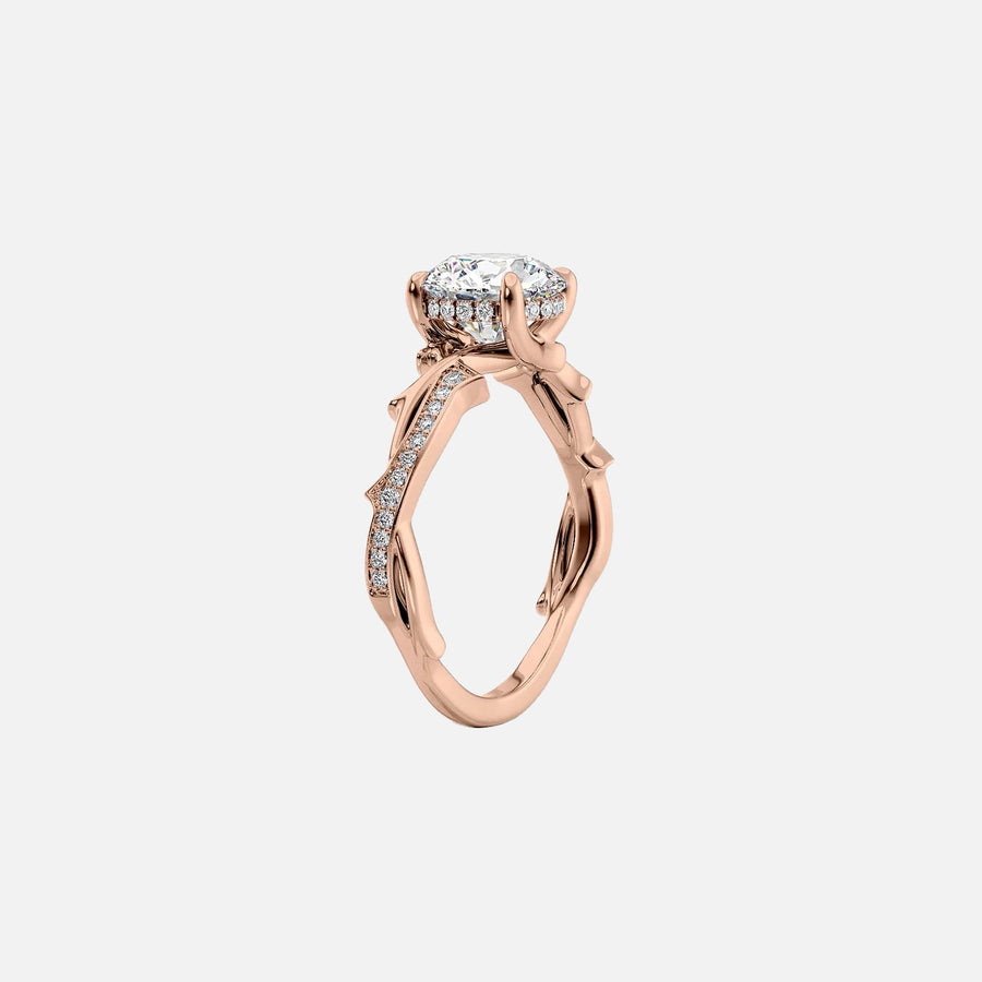 The Coco Round Pave Moissanite Ring - KNT - Engagement Rings, Wedding Bands & Fine Jewelry