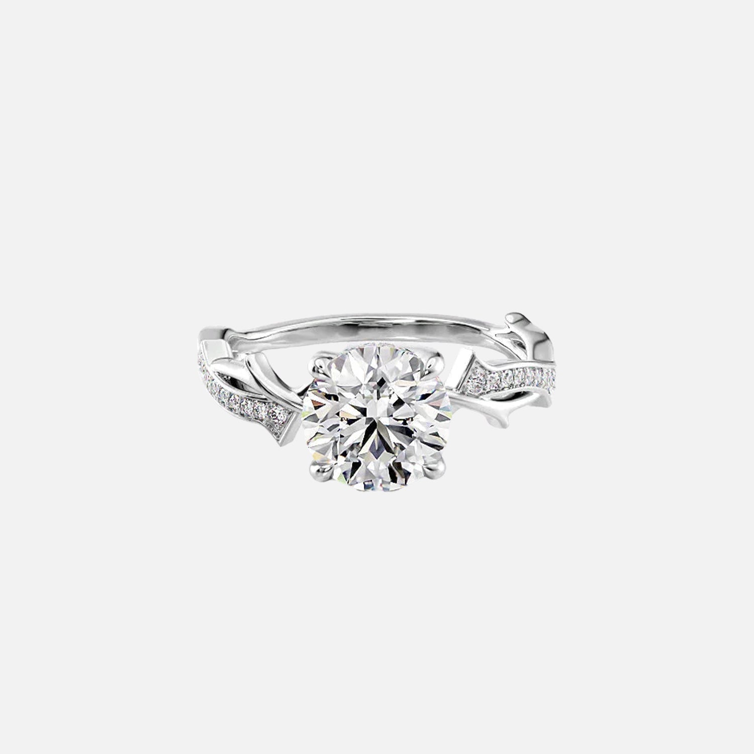 The Coco Round Pave Moissanite Ring - KNT - Engagement Rings, Wedding Bands & Fine Jewelry