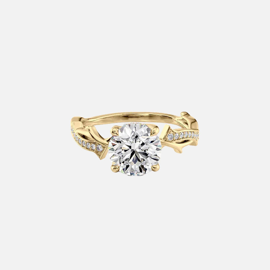 The Coco Round Pave Moissanite Ring - KNT - Engagement Rings, Wedding Bands & Fine Jewelry