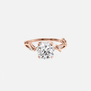 The Coco Round Side Stone Moissanite Ring - KNT - Engagement Rings, Wedding Bands & Fine Jewelry