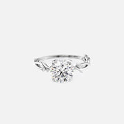 The Coco Round Side Stone Moissanite Ring - KNT - Engagement Rings, Wedding Bands & Fine Jewelry