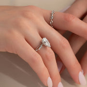  The Daisy Pear Lab Diamond Ring 18k White Gold 005 Final