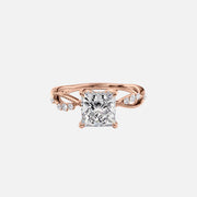  The Daisy Princess Lab Diamond Ring 18k Rose Gold 001