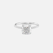 The Elisa Cushion Pave Moissanite Ring - KNT - Engagement Rings, Wedding Bands & Fine Jewelry