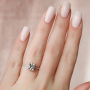 The Elisa Cushion Pave Moissanite Ring - KNT - Engagement Rings, Wedding Bands & Fine Jewelry