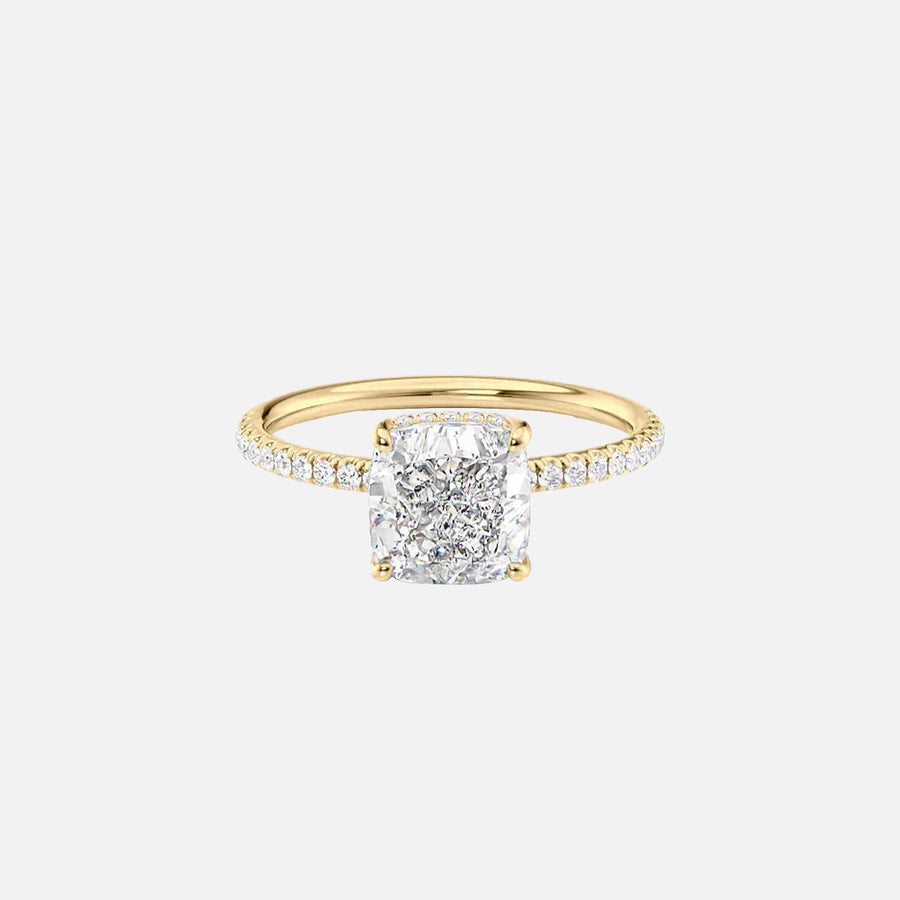 The Elisa Cushion Pave Moissanite Ring - KNT - Engagement Rings, Wedding Bands & Fine Jewelry