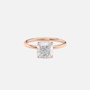 The Elisa Cushion Solitaire Moissanite Ring - KNT - Engagement Rings, Wedding Bands & Fine Jewelry