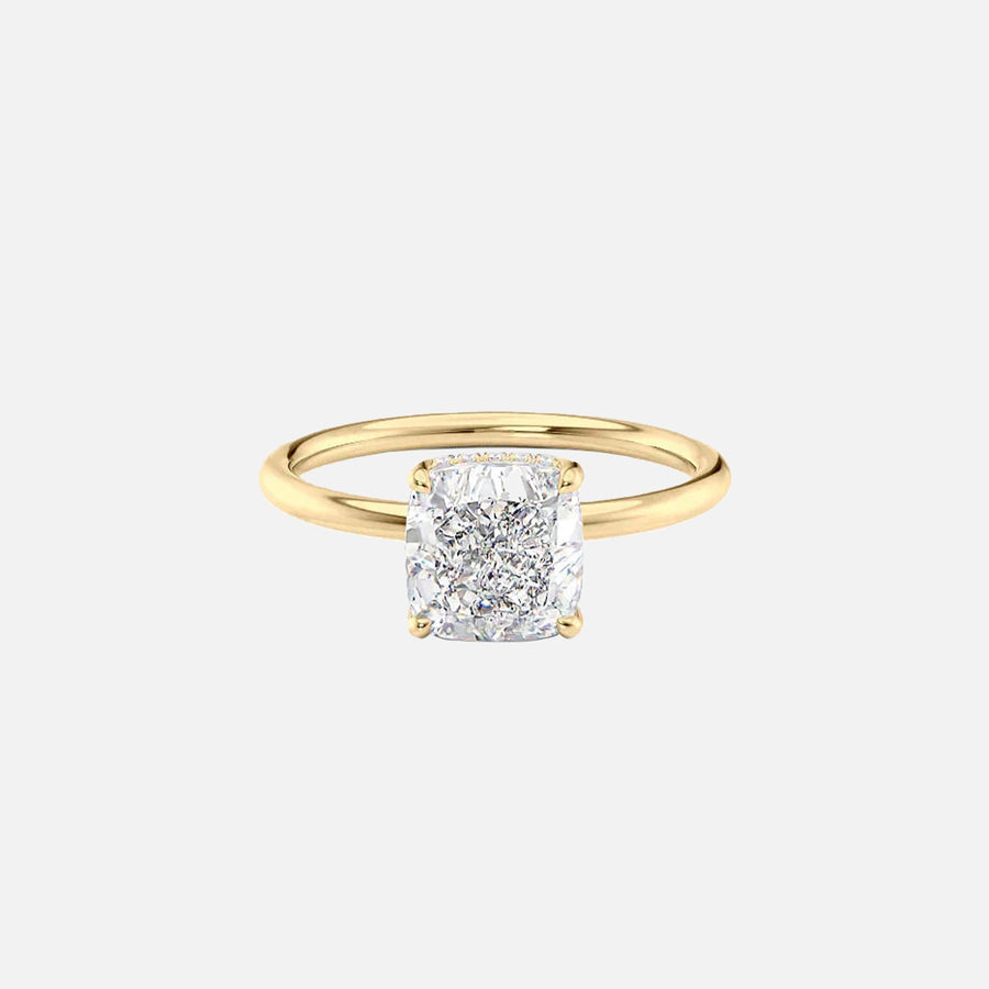 The Elisa Cushion Solitaire Moissanite Ring - KNT - Engagement Rings, Wedding Bands & Fine Jewelry