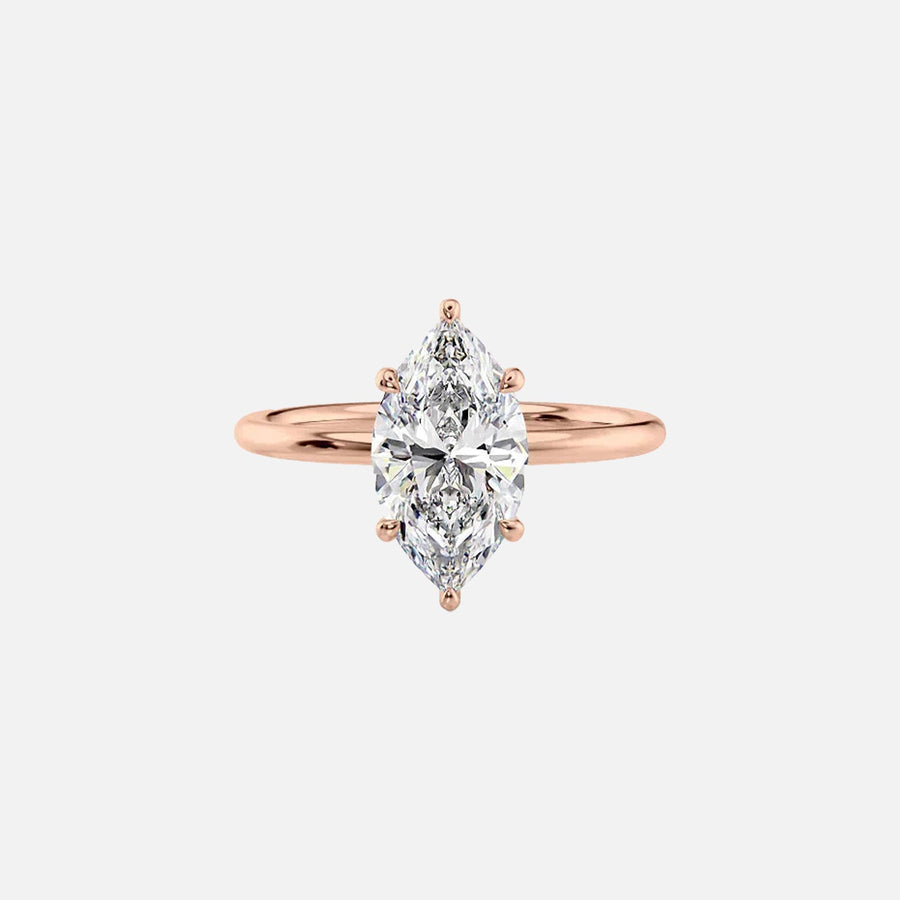 The Elisa Marquise Solitaire Moissanite Ring - KNT - Engagement Rings, Wedding Bands & Fine Jewelry